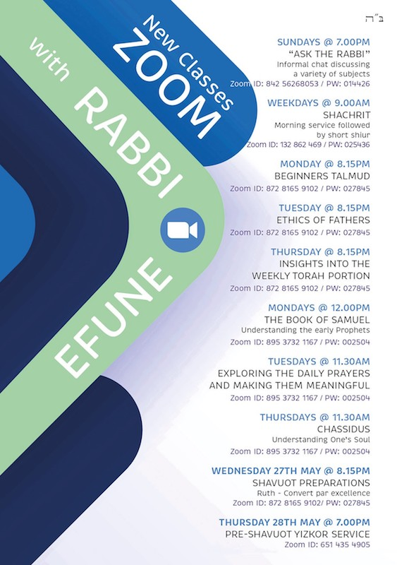 Zoom with Rabbi